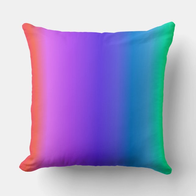 Bright Pastel Rainbow Cushion (Front)