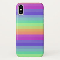 Bright Pastel Rainbow Stripe iPhone / iPad case