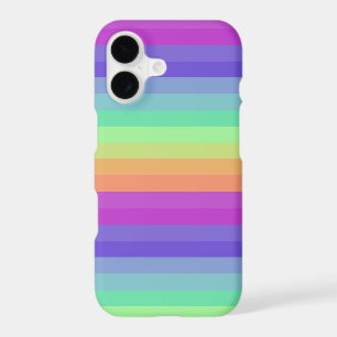 Bright Pastel Rainbow Stripe iPhone / iPad case