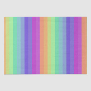 Bright Pastel Rainbow Stripe Tissue Paper