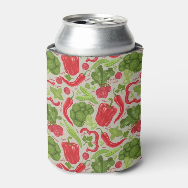 Bright pattern from fresh vegetables can cooler (Can Front)