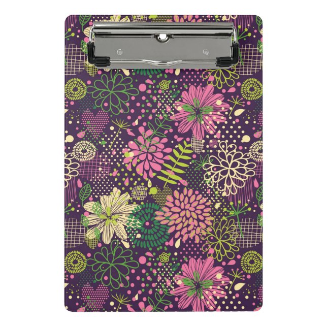 Bright pattern mini clipboard (Front)