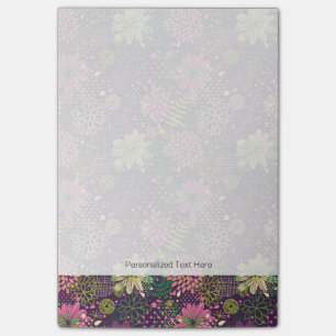 Bright pattern post-it notes