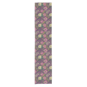 Bright pattern short table runner