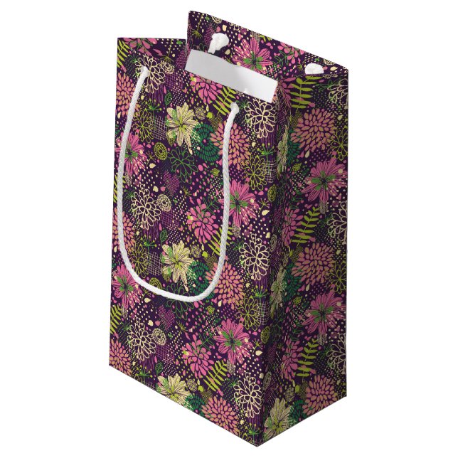 Bright pattern small gift bag (Back Angled)