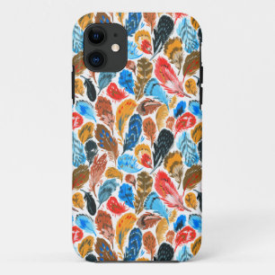 Bright pattern with bird feathers Case-Mate iPhone case