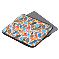 Bright pattern with bird feathers