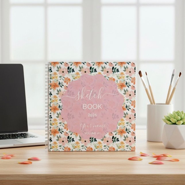 Bright Peach Blossoms Notebook (Creator Uploaded)