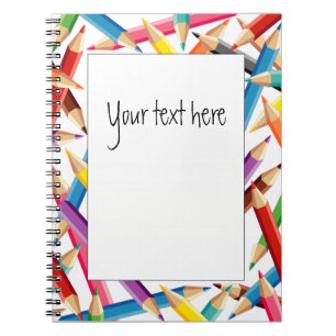 Bright Pencils Frame Notebook