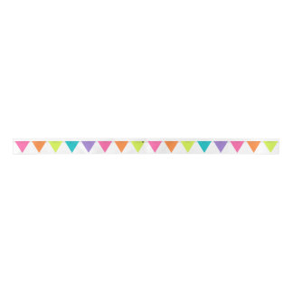 Bright Pennant Banner Ribbon Satin Ribbon