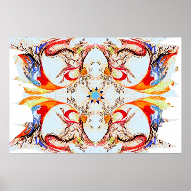 Bright Perspective Contemporary Art Poster (Front)