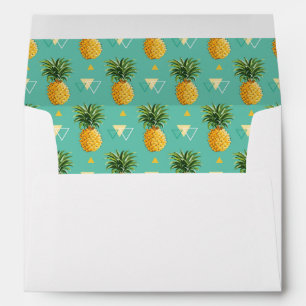 Bright Pineapples On Geometric Pattern Envelopes