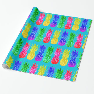 Bright Pineapples Wrapping Paper