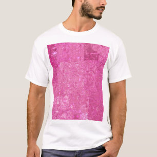 Bright Pink Abstract Mosaic Gloss T-Shirt