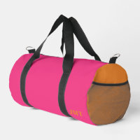 Bright Pink and Orange Monogram
