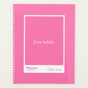 Bright Pink Block Quote   Fully Customizable Planner