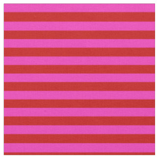 Bright pink, bright red stipe, stripes fabric