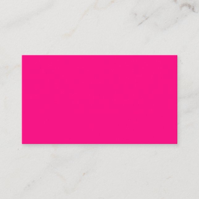 Bright Pink Business Card (Front)