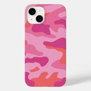 Bright Pink Camo Pattern Case-Mate iPhone 14 Case