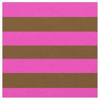 Bright pink, coco brown stipe, stripes fabric