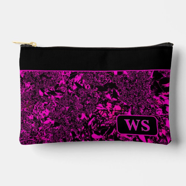 Bright Pink Cosmetic Bag  (Front)