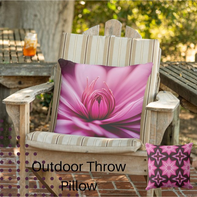 Bright Pink Dahlia, Floral,  Cushion (Creator Uploaded)