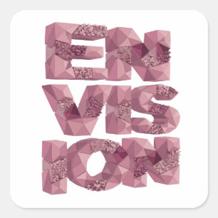 Bright Pink ENVISION Sticker Graphic