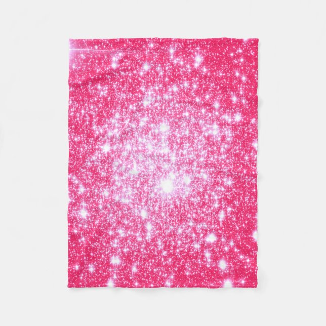 Bright Pink Fleece Blanket (Front)