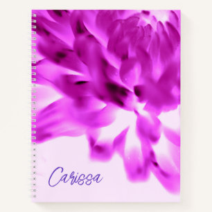 Bright Pink Flower Spiral Notebook