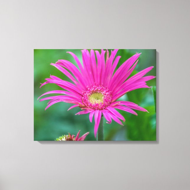 Bright pink flower view canvas print (Front)
