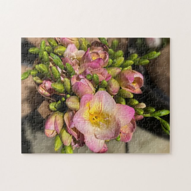 Bright Pink flowers Jigsaw Puzzle (Horizontal)