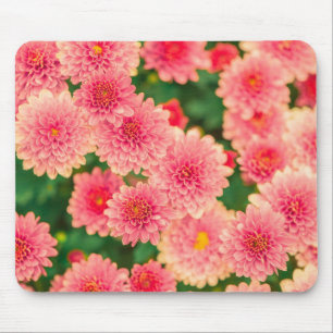 Bright Pink Flowers Photo Mouse Pad