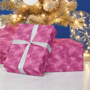 Bright Pink Glam Sparkly Diamonds Wrapping Paper