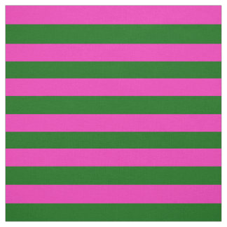 Bright pink, Island green stipe, stripes Fabric