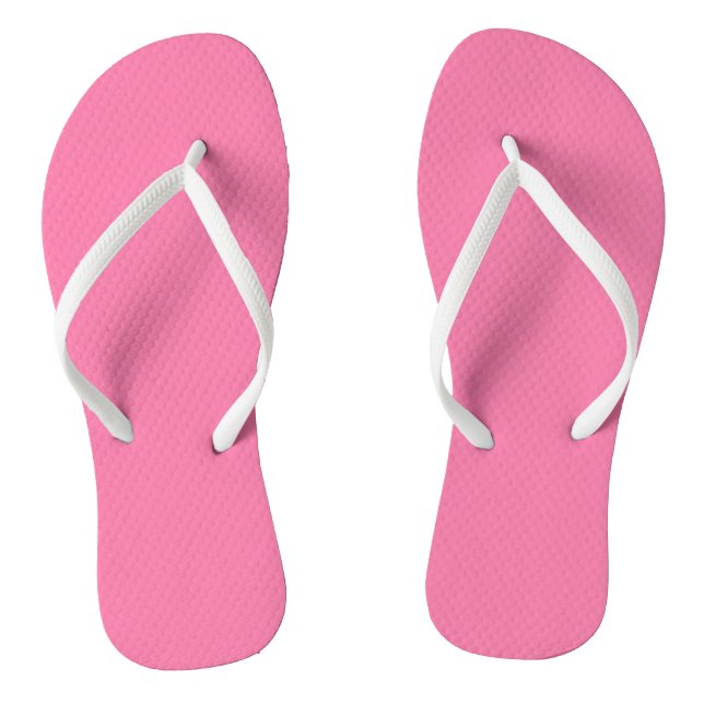 Bright pink jandals (Footbed)