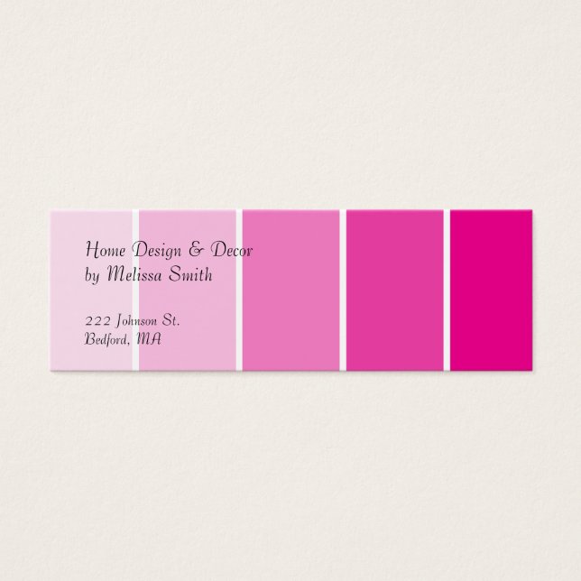Bright Pink Paint Samples (Front)