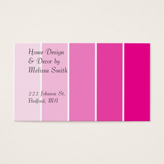 Bright Pink Paint Samples (Front)