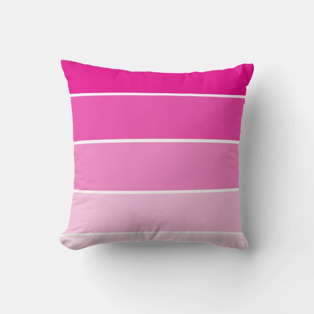 Bright Pink Paint Samples Cushion (Front)
