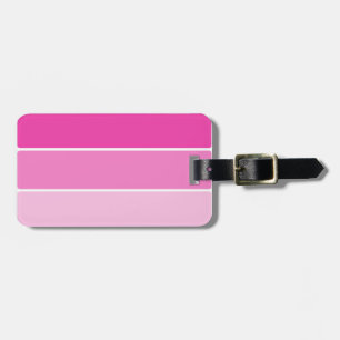 Bright Pink Paint Samples Luggage Tag