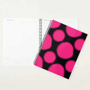 Bright Pink Pattern Planner