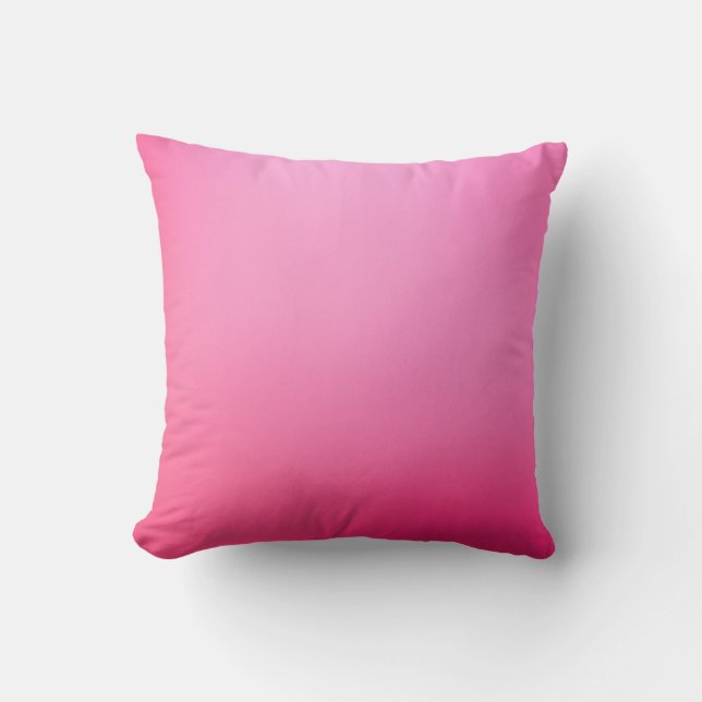 Bright Pink petunia flower , almost solid pillow (Front)
