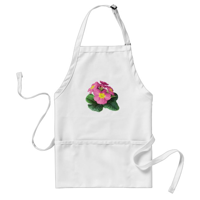 Bright Pink Primroses Standard Apron (Front)
