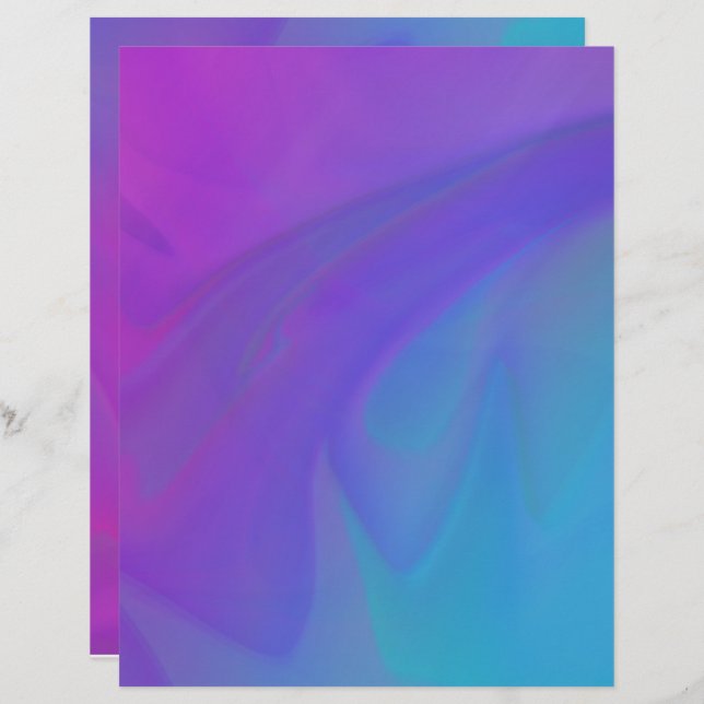 Bright Pink, Purple and Blue Abstract Design Paper (Front/Back)
