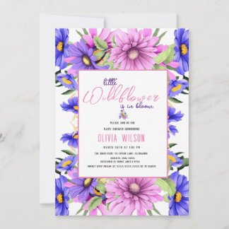 Bright pink purple wildflower is on its way #9 invitation