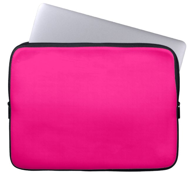 Bright Pink Rose hex code FF007F  Laptop Sleeve (Front)
