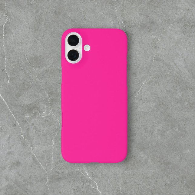 Bright Pink Simple Minimalist Case-Mate iPhone Case (Creator Uploaded)