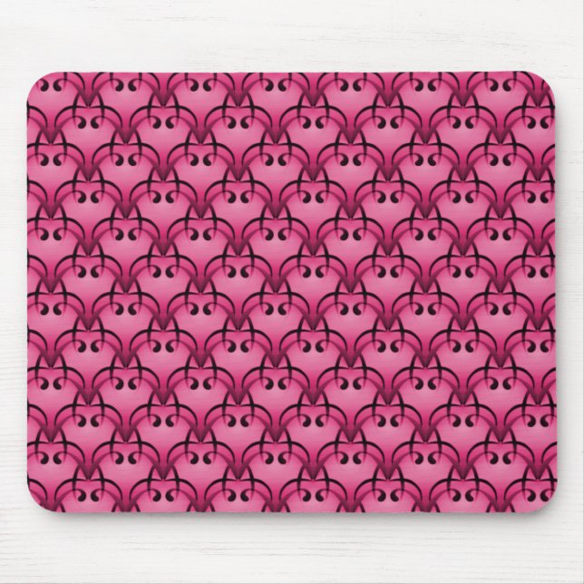 Bright Pink Sophisticated Bliss Mousepad (Front)