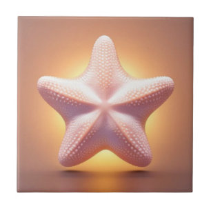 Bright Pink Starfish Tile