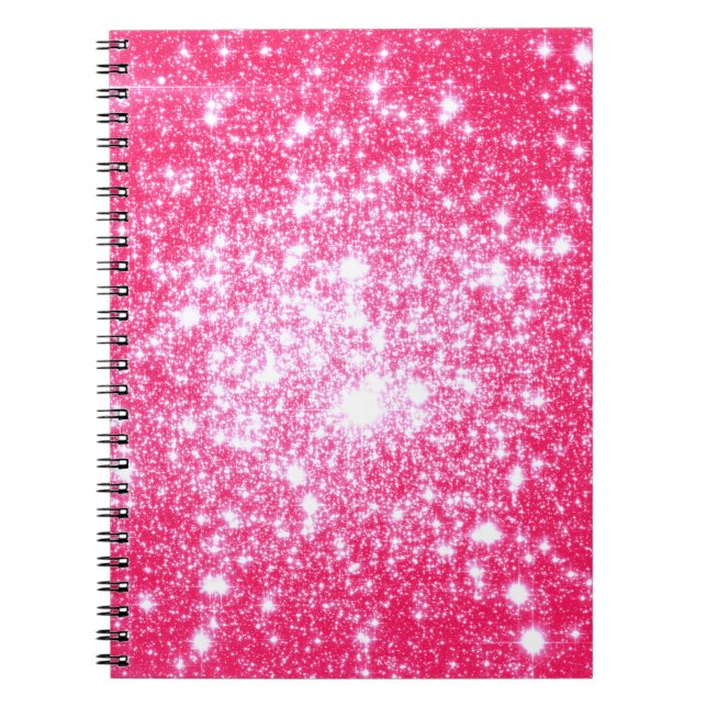 Bright Pink Stars Notebook (Front)