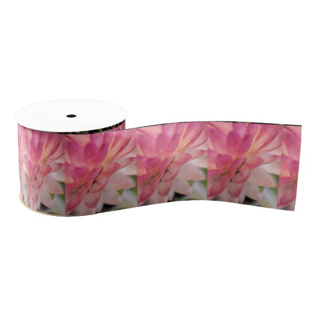 Bright Pink Strawflower Grosgrain Ribbon (Spool)